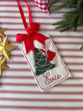 Rabbit Christmas Tree Tag