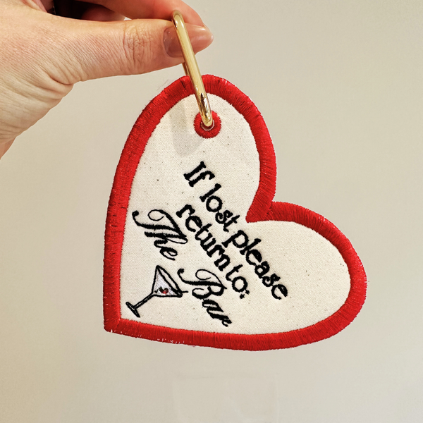 Custom Heart Bag Tag