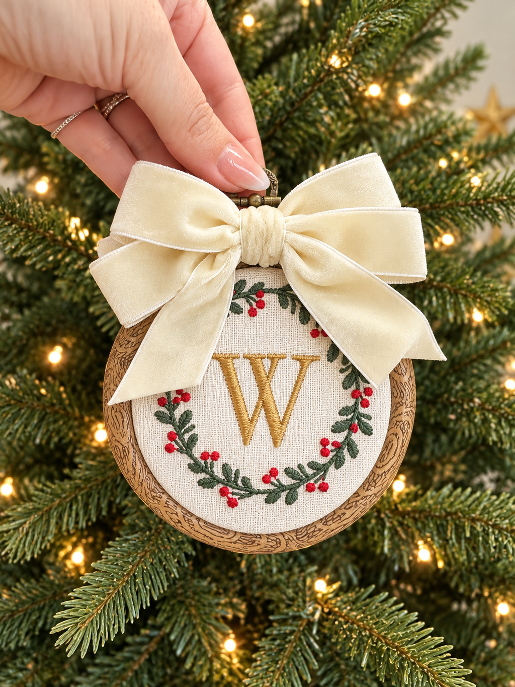 The Wreath Monogram Ornament