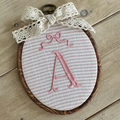 Letter Wall Hanging Pink