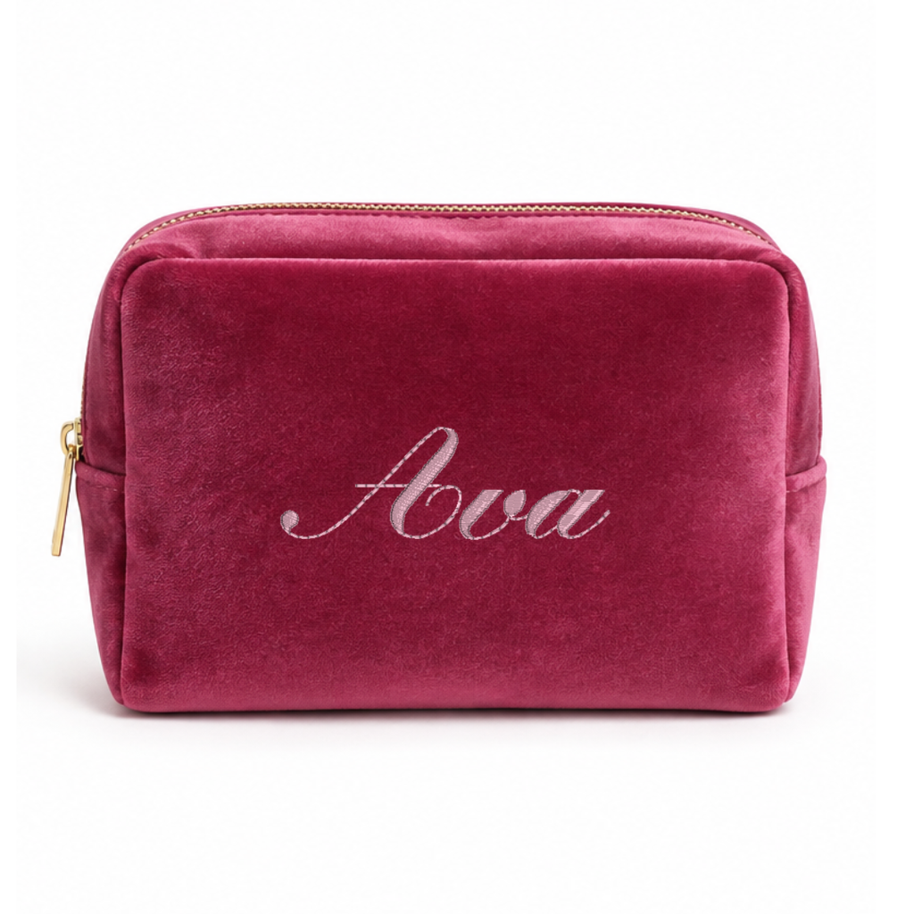 Handmade Velvet Makeup Bag