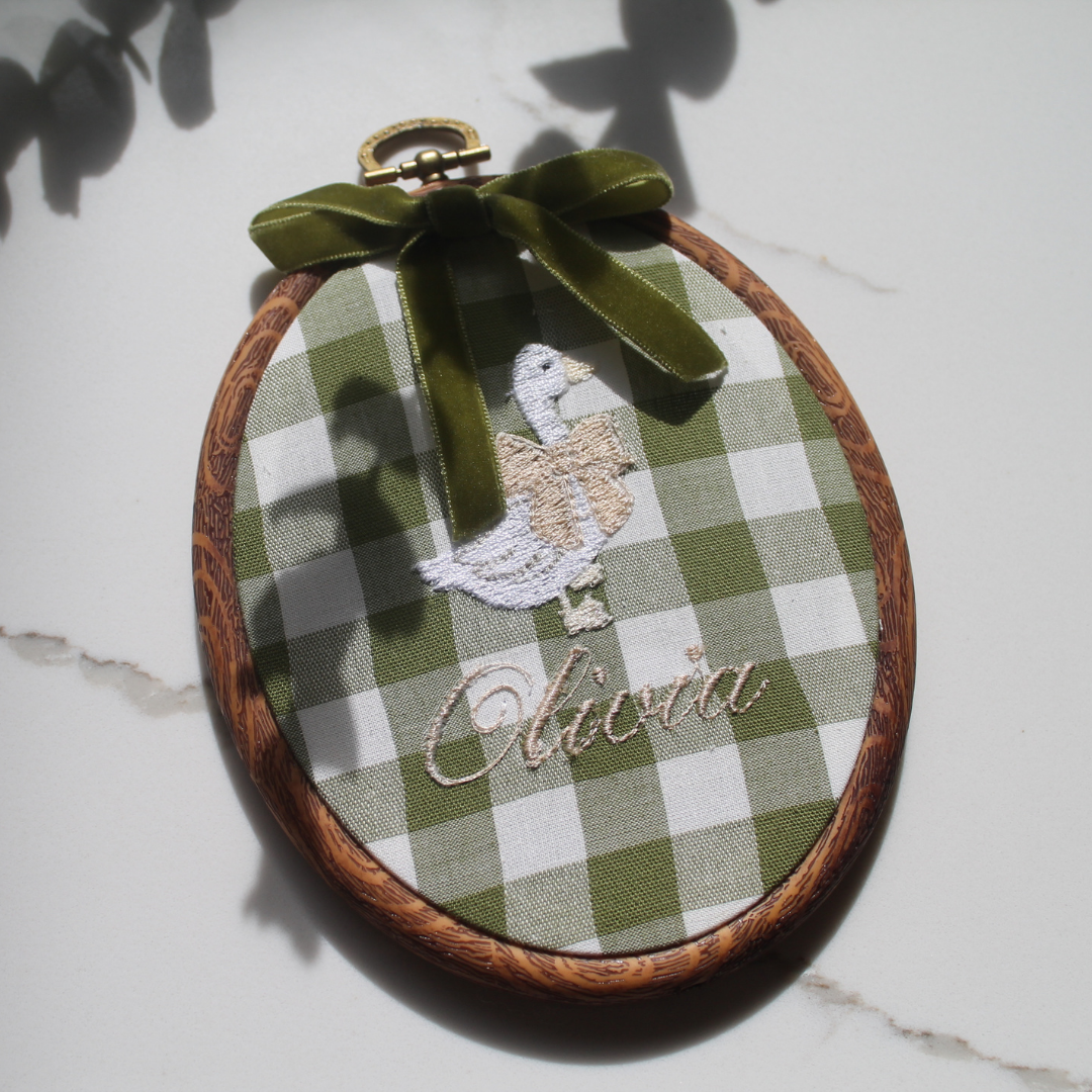 Goose Wall Hanging Green