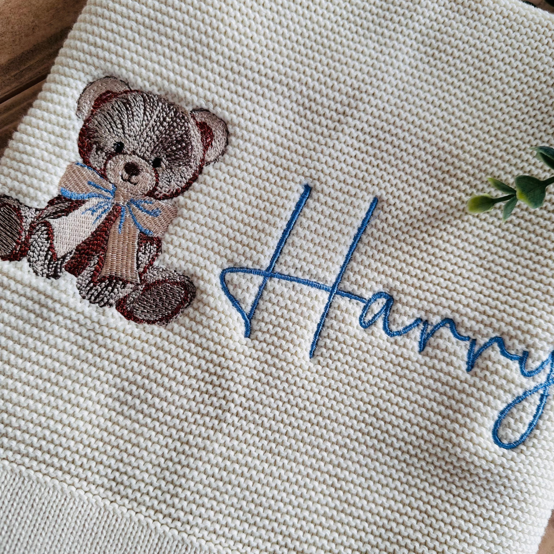 Personalised Teddy Bear Blanket