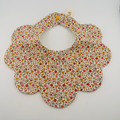 Scalloped Baby Bib – Multi Colour Floral