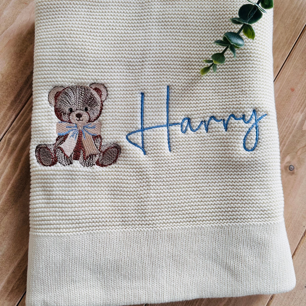 Personalised Teddy Bear Blanket