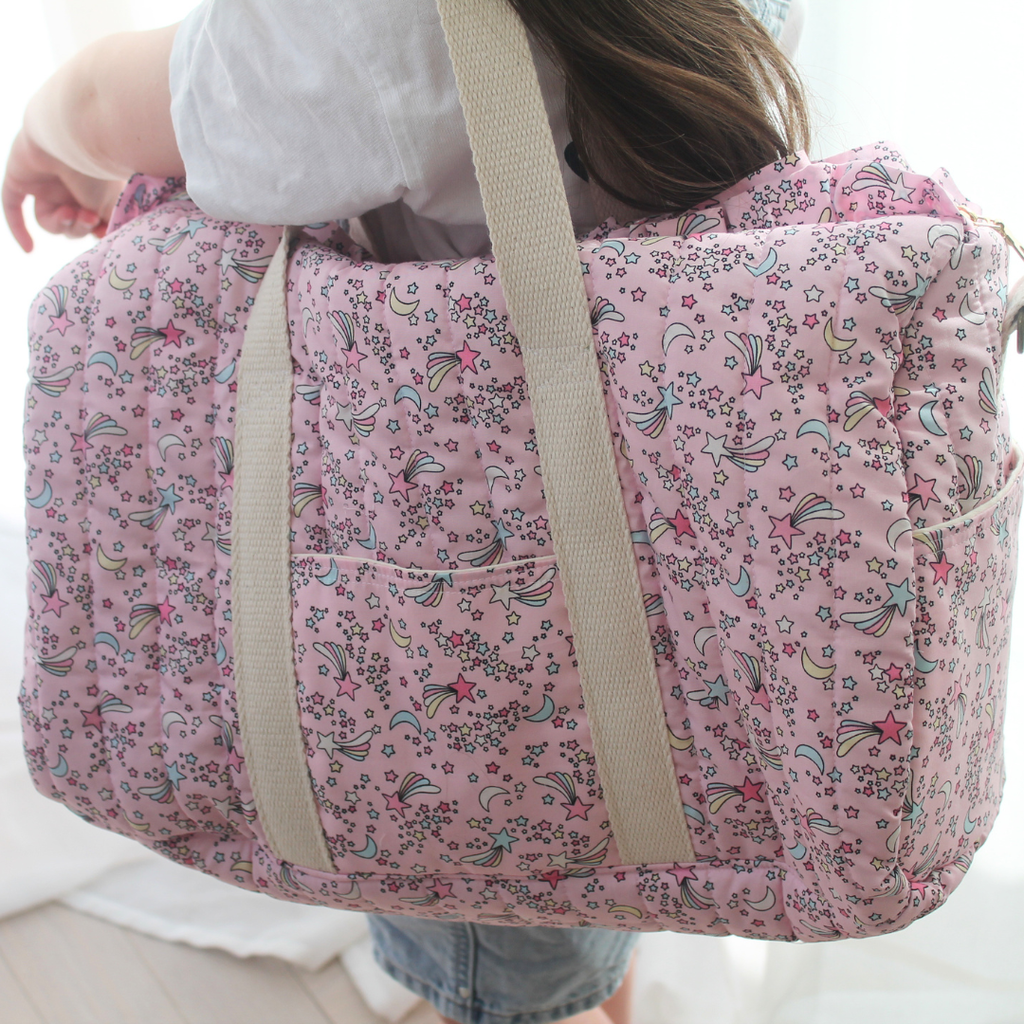 Handmade Ruffle Shooting Stars Weekender Bag