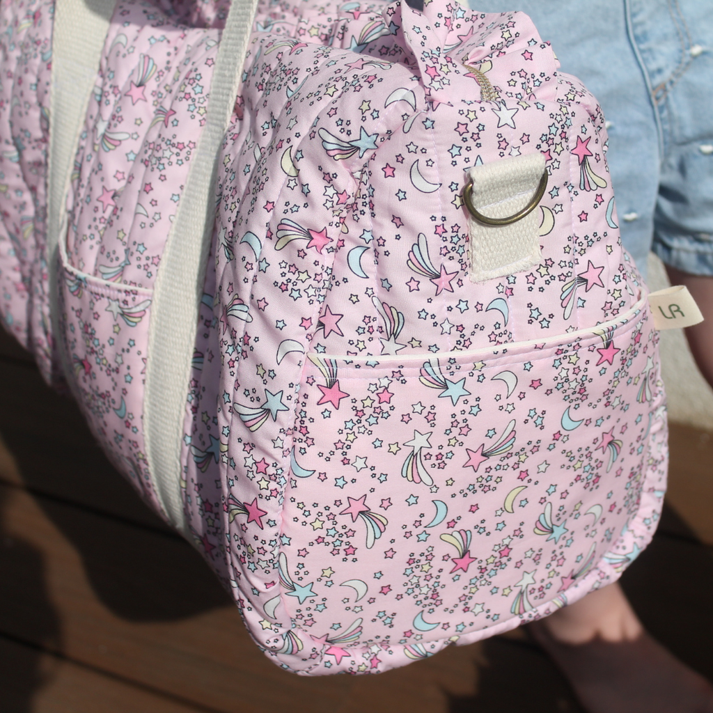 Handmade Ruffle Shooting Stars Weekender Bag