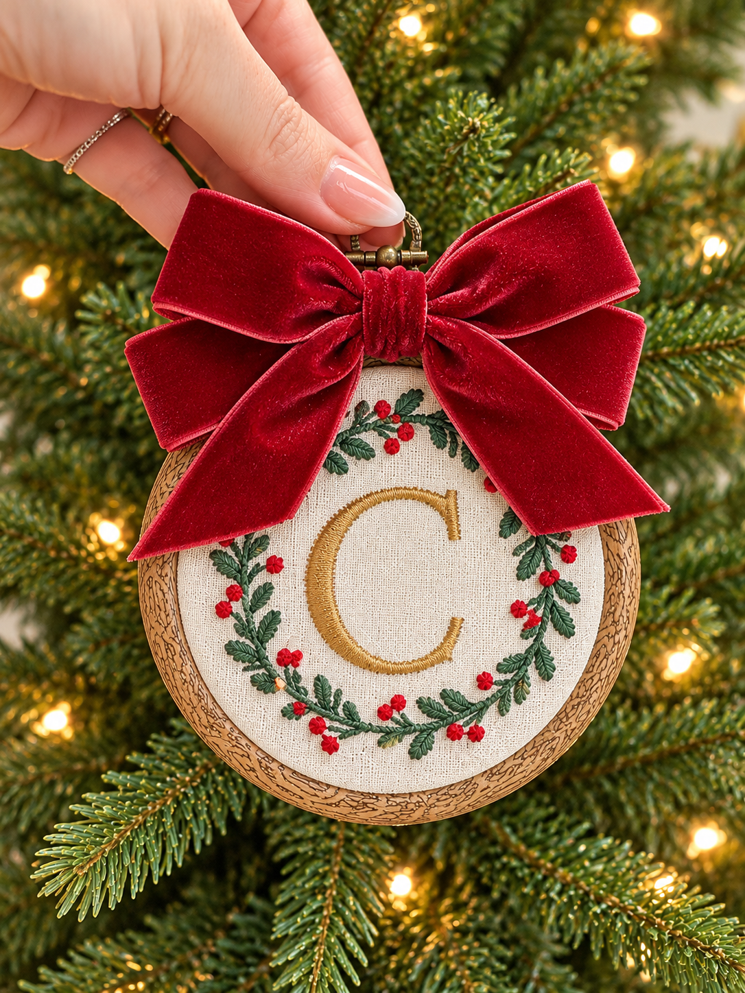 The Wreath Monogram Ornament
