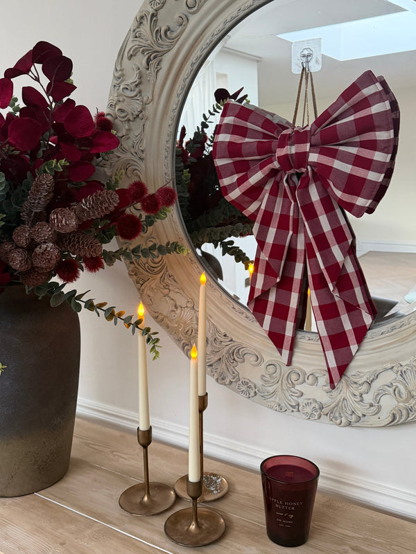 Red Gingham Bow