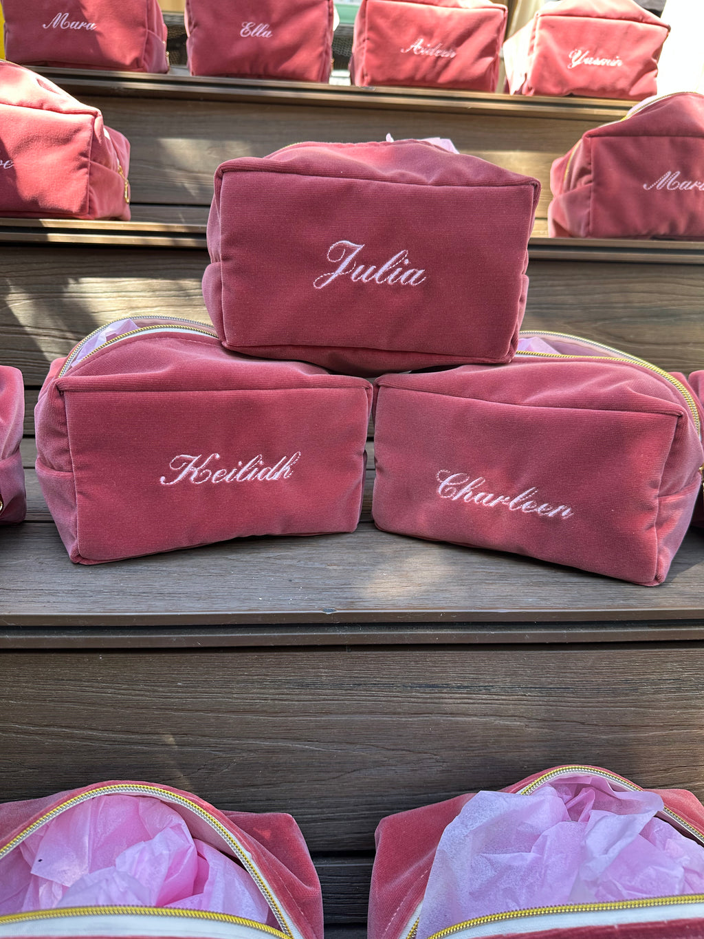 Handmade Velvet Makeup Bag