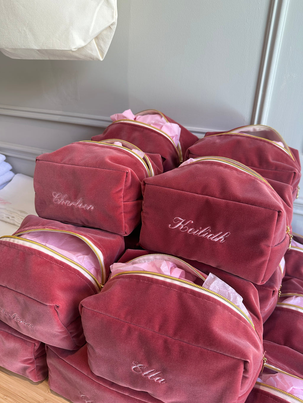 Handmade Velvet Makeup Bag